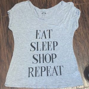Eat sleep shop repeat Tee